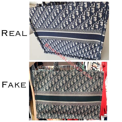 fake dior book tote vs real|real dior bag.